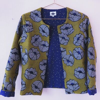 Caroline jacket mustard flowers