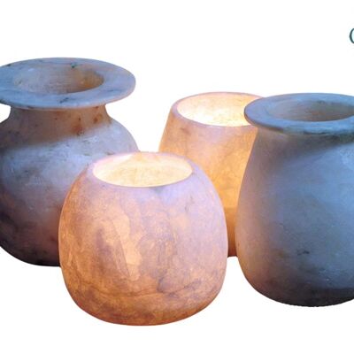 Alabaster Candle Holders