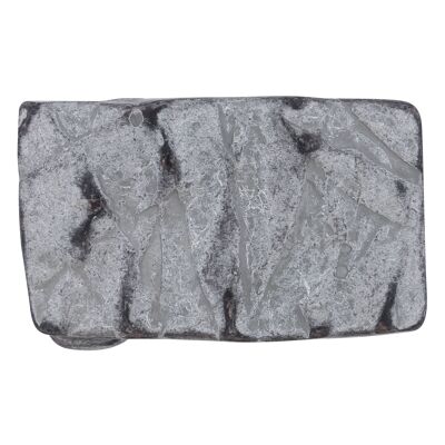 Belt buckle rock face grey