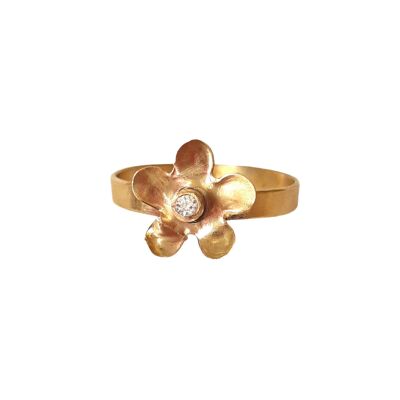 Bague diamant marguerite 1