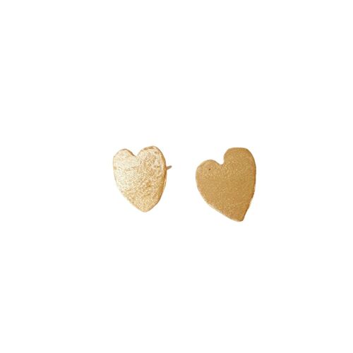 Heart Earrings / 9k Yellow