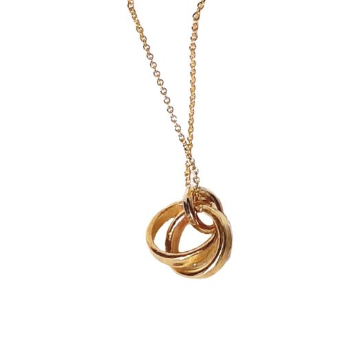 Unity Gold Necklace / White