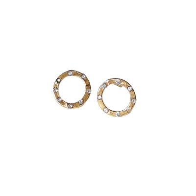 Karma Diamond Circle Ohrstecker / Rose