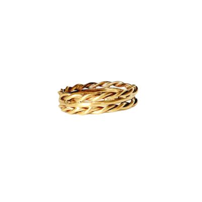 Anillo entrelazado en negrita 6