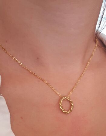 Collier Cercle Entrelacé / Rose 5