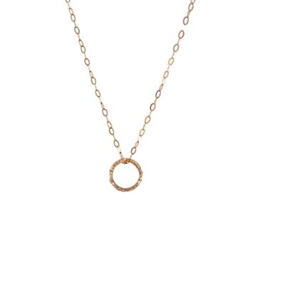 Collier Cercle Karma / Jaune