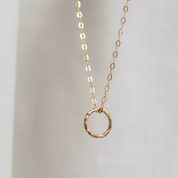 Collier Cercle Karma / Jaune 2