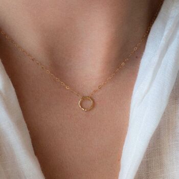 Collier Cercle Karma / Jaune 4