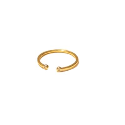 Circinus Diamond Skinny Cuff Ring 1