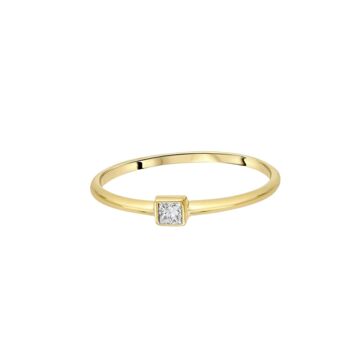 Bague Pégase Diamant Taille Princesse 6 1