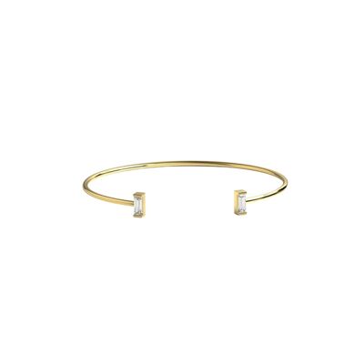 Bracciale Andromeda Baguette Diamond Cuff / 14k bianco