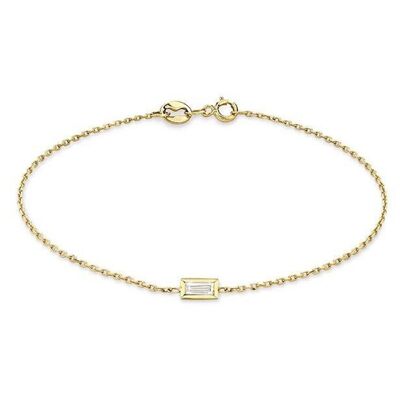 Bracciale Andromeda Baguette con diamanti / 14k giallo