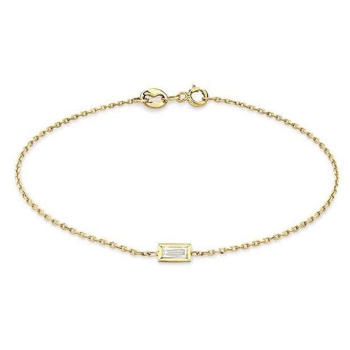 Andromeda Baguette Diamond Bracelet / 14k White
