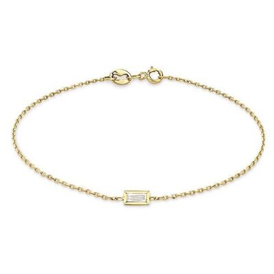 Bracelet Andromeda Diamant Baguette / Blanc 14k