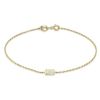 Bracelet Andromeda Diamant Baguette / Blanc 14k 1