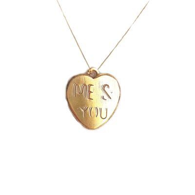 Me & You Necklace / 9k yellow