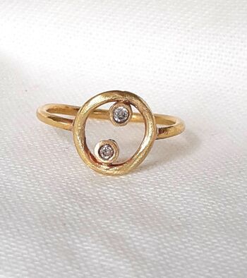 Bague Cercle Diamant Castor 1 4