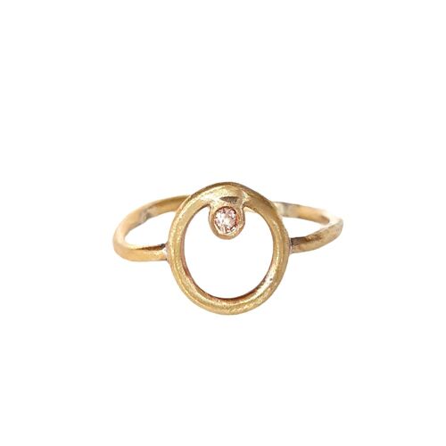 Pollux Diamond Circle Ring 1