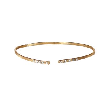 Bracelet manchette diamant Capella / rose 9k 1