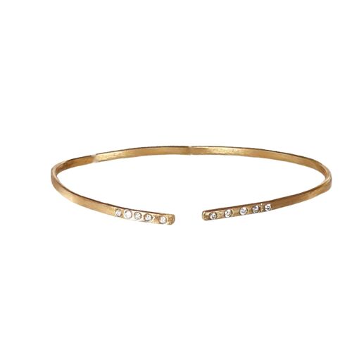 Capella Diamond Cuff Bracelet / 9k white