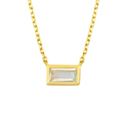 Collier Baguette Andromède / Jaune 14k