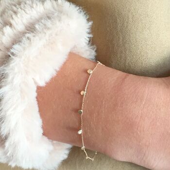 Bracelet Etoiles Eparses / Blanc 5