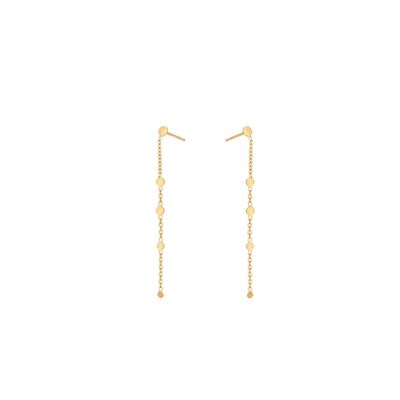 Scattered Stars Drop Earrings / White