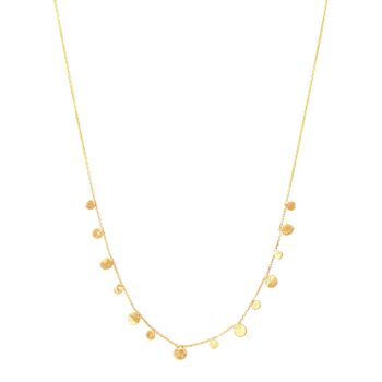 Collier Demi Étoiles Dispersées / Blanc 1