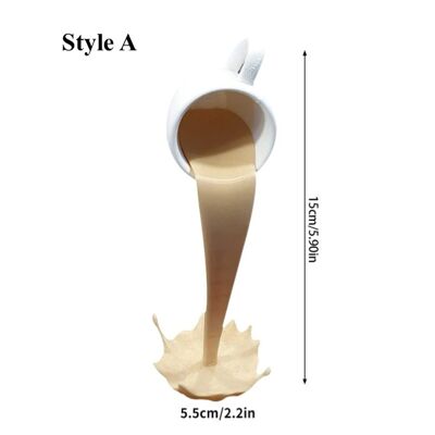 Resin Floating Coffee Cup Statues - A / sku153