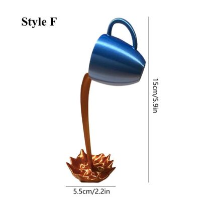 Resin Floating Coffee Cup Statues - F / sku158