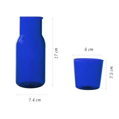 Multi-use Glass Bottle - Blue Set / sku181