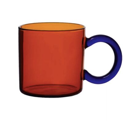 Colored Glass Coffee Cup - Amber glass / sku304