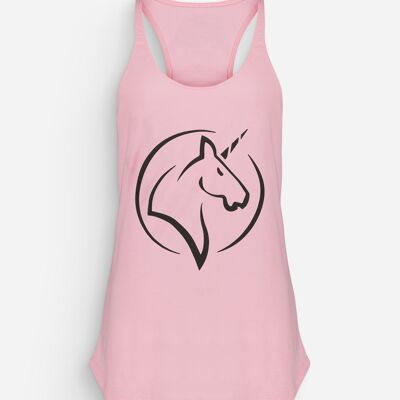 Unicorn Women's Tank Top Pink Black