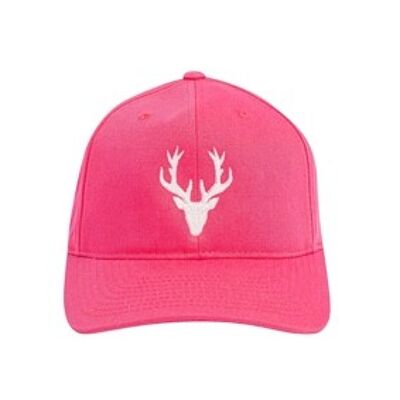 Casquette Unisexe Cerf Plein Rose Blanc