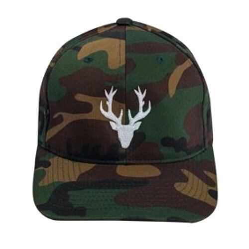 Casquette Unisexe Cerf Plein Camouflage Blanc