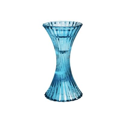 Vintage Crystal Candle Holder - Blue / sku410