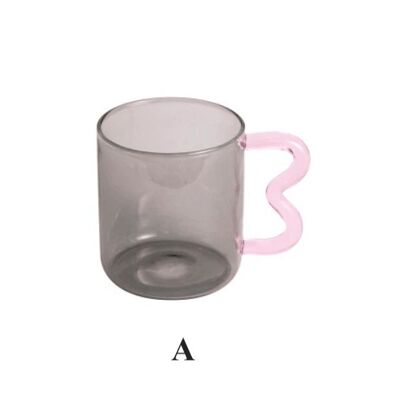 Colorful Ear Glass Mug - A / sku418