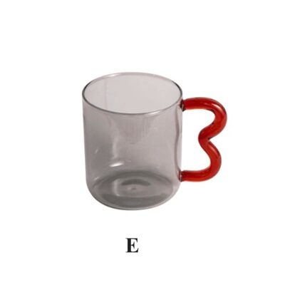 Colorful Ear Glass Mug - E / sku422