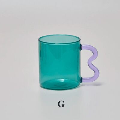 Colorful Ear Glass Mug - G / sku424