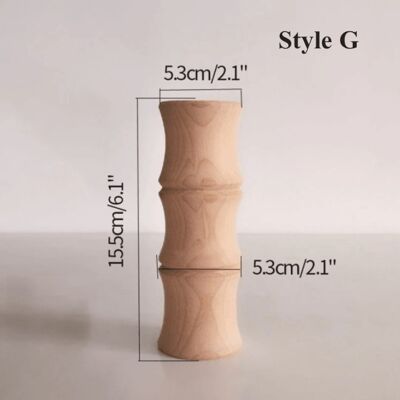 Solid Wood Flower Vases - G / sku431