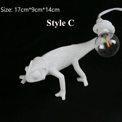 Lizard Resin Decor Night Light - Style C (Table Lamp) / sku498