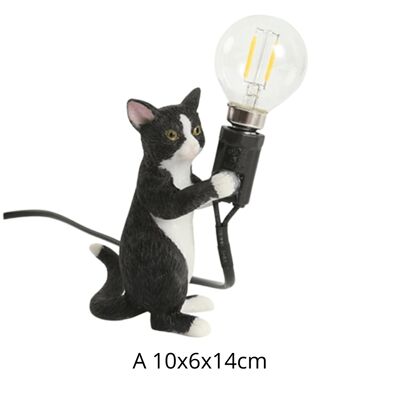 Black Cat Resin Decor Night Light - Style A / sku501
