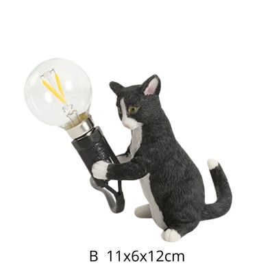 Black Cat Resin Decor Night Light - Style B / sku502