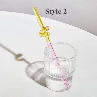Artistry Reusable Glass Straws - Style 2 / sku534