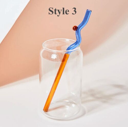 Floral Reusable Glass Drinking Straw - The Eco Com