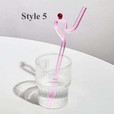 Artistry Reusable Glass Straws - Style 5 / sku537