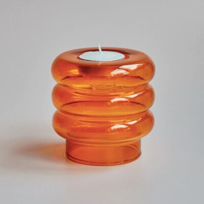 Dual Purpose Candlestick - Orange / sku548
