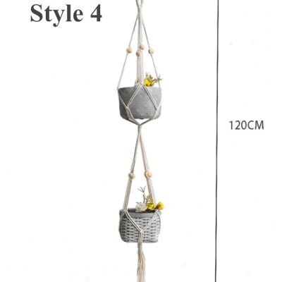 Macrame Plant Hangers - Style 4 / sku564