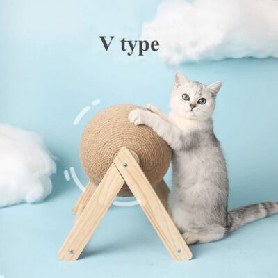Cat Scratching Ball Toy - V Type - Small / sku843