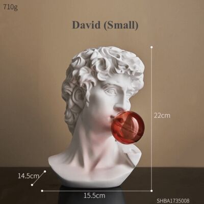 Resin Greek Abstract Sculpture - David-small / sku904